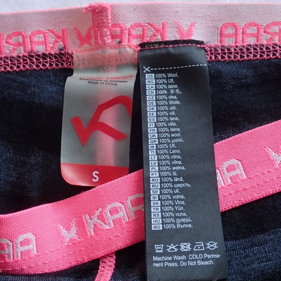 Kari Traa Ulla base layer merino wool tights / bottoms - Picture 3 of 6